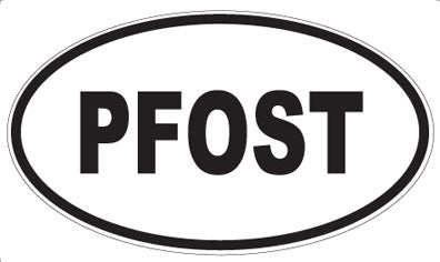 PFOST - Oval Sticker