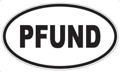PFUND - Oval Sticker