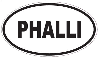 PHALLI - Oval Sticker