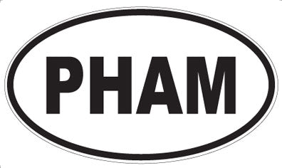 PHAM - Oval Sticker