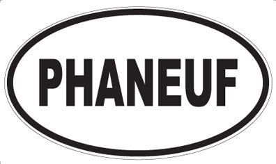 PHANEUF - Oval Sticker