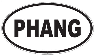 PHANG - Oval Sticker
