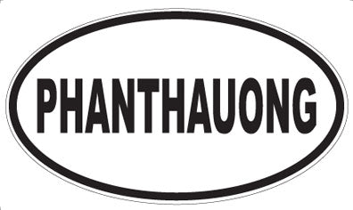 PHANTHAUONG - Oval Sticker