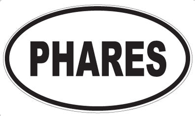 PHARES - Oval Sticker