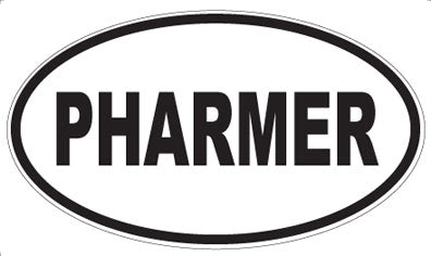 PHARMER - Oval Sticker
