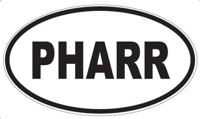PHARR - Oval Sticker