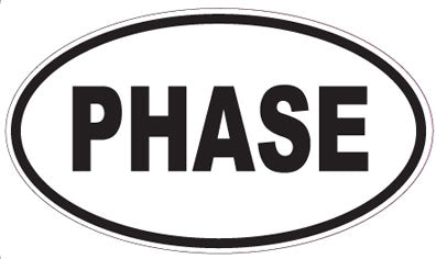 PHASE - Oval Sticker