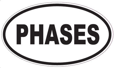 PHASES - Oval Sticker