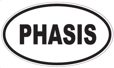 PHASIS - Oval Sticker