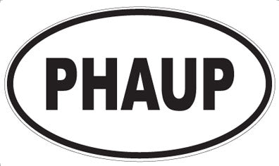 PHAUP - Oval Sticker