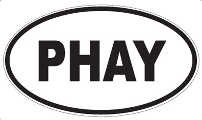 PHAY - Oval Sticker