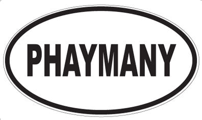 PHAYMANY - Oval Sticker