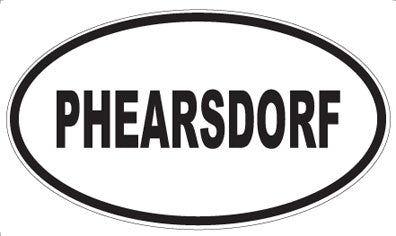 PHEARSDORF - Oval Sticker