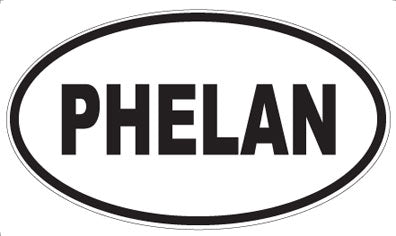 PHELAN - Oval Sticker