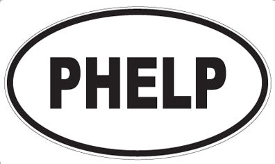 PHELP - Oval Sticker