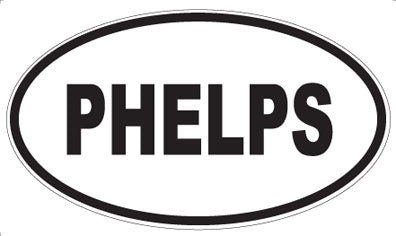 PHELPS - Oval Sticker