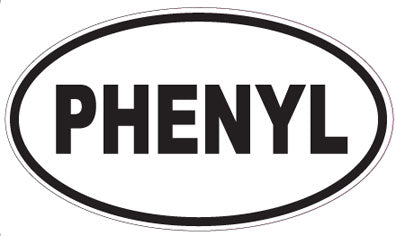 PHENYL - Oval Sticker