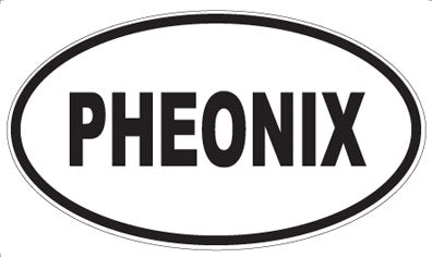 PHEONIX - Oval Sticker