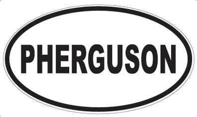 PHERGUSON - Oval Sticker