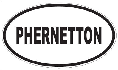 PHERNETTON - Oval Sticker
