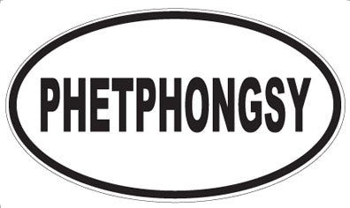 PHETPHONGSY - Oval Sticker