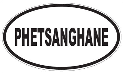 PHETSANGHANE - Oval Sticker