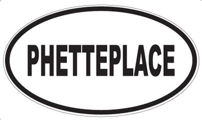 PHETTEPLACE - Oval Sticker