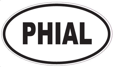 PHIAL - Oval Sticker