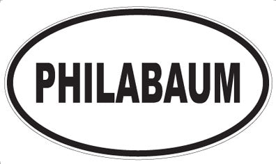 PHILABAUM - Oval Sticker