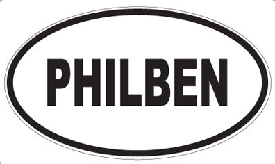 PHILBEN - Oval Sticker