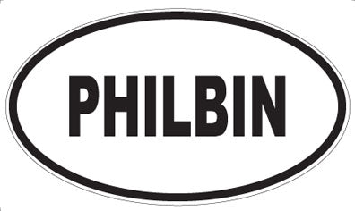 PHILBIN - Oval Sticker