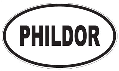 PHILDOR - Oval Sticker