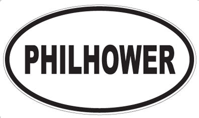 PHILHOWER - Oval Sticker