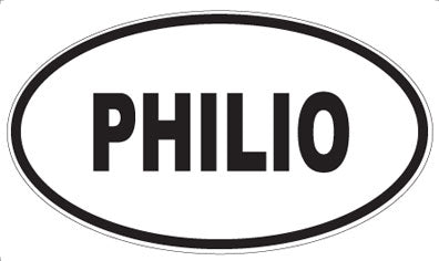 PHILIO - Oval Sticker