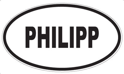 PHILIPP - Oval Sticker