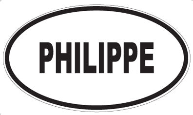 PHILIPPE - Oval Sticker