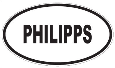 PHILIPPS - Oval Sticker