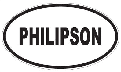 PHILIPSON - Oval Sticker