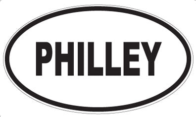 PHILLEY - Oval Sticker