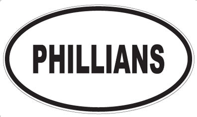 PHILLIANS - Oval Sticker