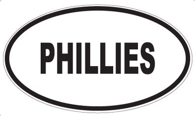 PHILLIES - Oval Sticker