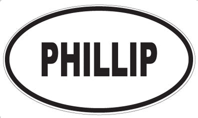 PHILLIP - Oval Sticker