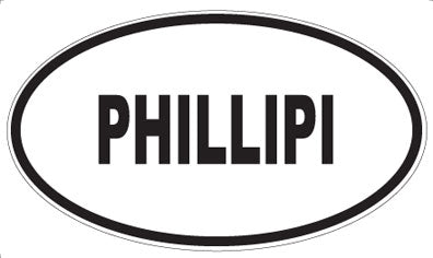 PHILLIPI - Oval Sticker