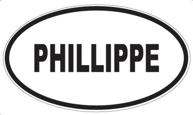PHILLIPPE - Oval Sticker