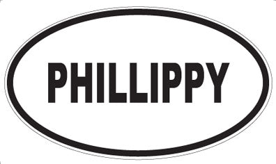 PHILLIPPY - Oval Sticker