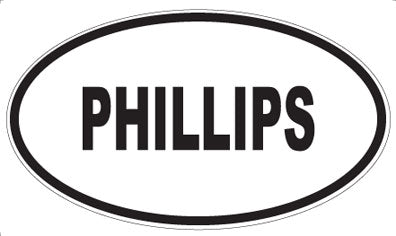 PHILLIPS - Oval Sticker