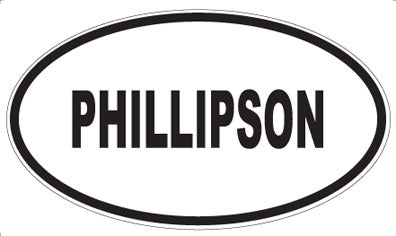 PHILLIPSON - Oval Sticker