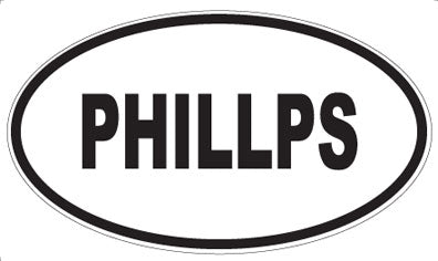 PHILLPS - Oval Sticker