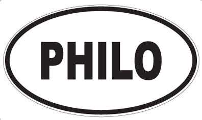 PHILO - Oval Sticker