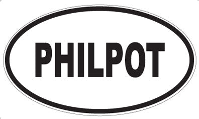 PHILPOT - Oval Sticker